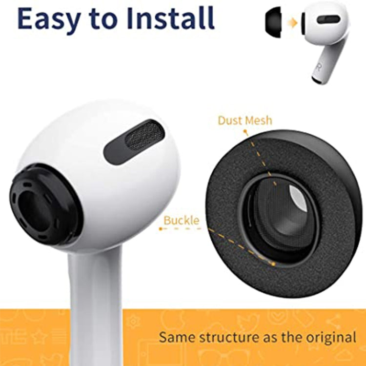 Protetores Auriculares de Espuma de Retorno Lento ZS0164 para AirPods Pro, Tamanho: M, M