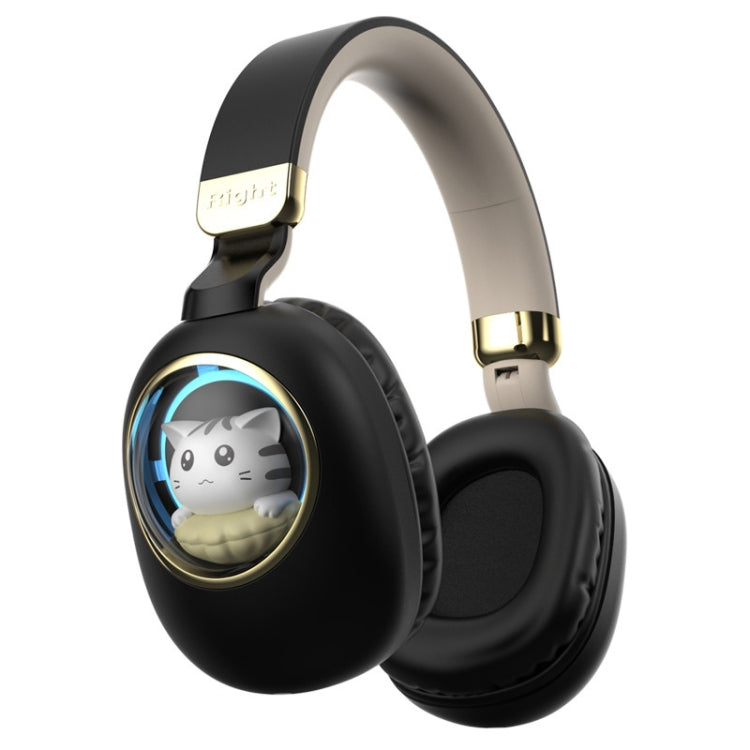 Auriculares Estéreo RGB B4 com Design de Desenho Animado, Sem Fios Bluetooth, Roxo, Azul, Rosa, Preto
