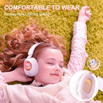 Auriculares Estéreo RGB B4 com Design de Desenho Animado, Sem Fios Bluetooth, Roxo, Azul, Rosa, Preto