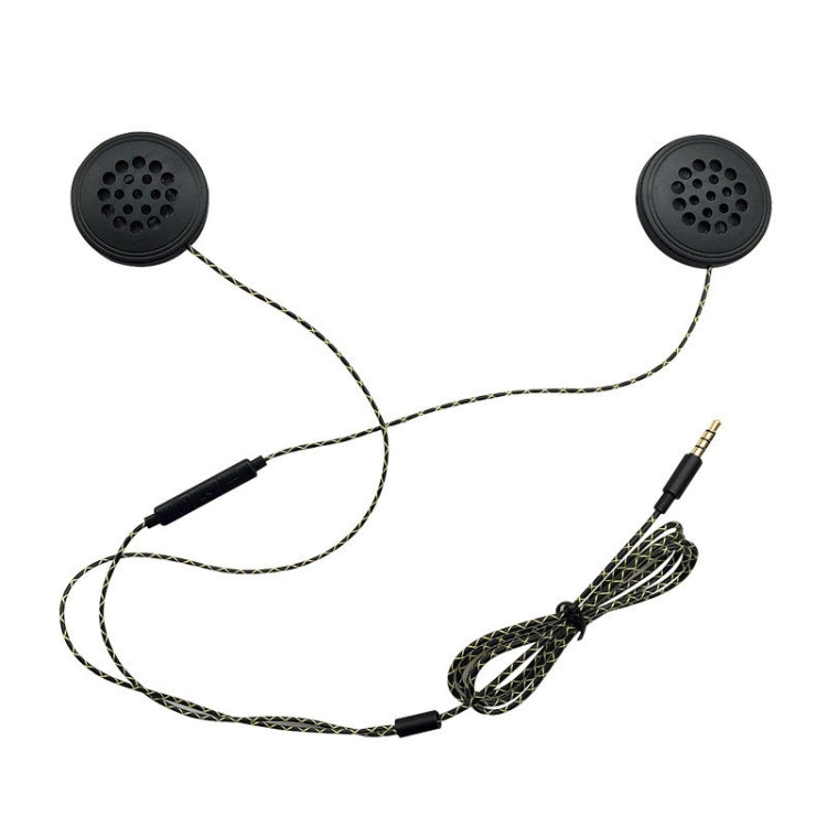 Auricular com Fio para Capacete de Motocicleta com Interface 3,5mm para Música e Chamadas T33, Comprimento: 1,2m