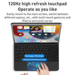 Para iPad 10ª Geração 10.9 2022 Capa de Couro com Teclado Bluetooth Suspenso Mágico T89, Para iPad 10ª Geração 10.9 2022