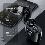 Auricular desportivo TWS Bluetooth V5.0 awei T28P com ecrã LED e estojo de carregamento