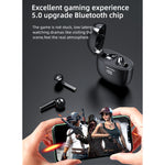Auricular desportivo TWS Bluetooth V5.0 awei T28P com ecrã LED e estojo de carregamento