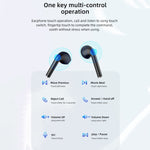 Auricular desportivo TWS Bluetooth V5.0 awei T28P com ecrã LED e estojo de carregamento