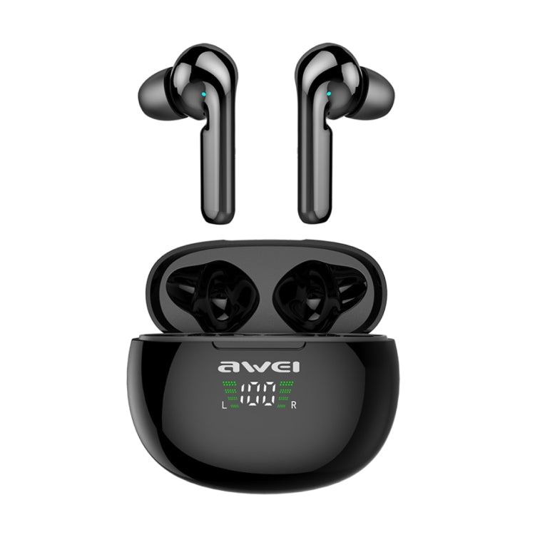 Auricular desportivo TWS Bluetooth V5.0 awei T15P com ecrã LED e estojo de carregamento, T15P