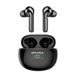 Auricular desportivo TWS Bluetooth V5.0 awei T15P com ecrã LED e estojo de carregamento, T15P