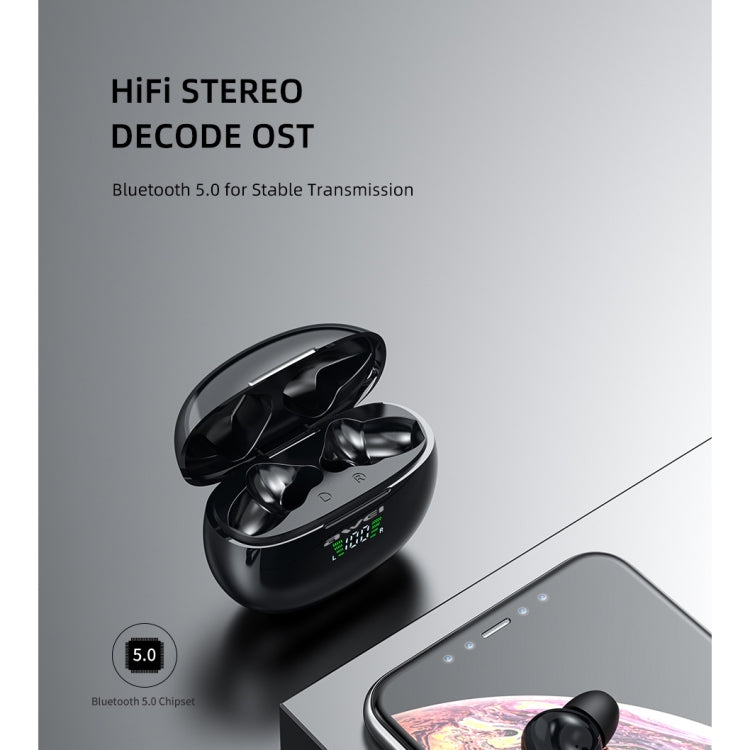 Auricular desportivo TWS Bluetooth V5.0 awei T15P com ecrã LED e estojo de carregamento, T15P