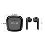 Auricular desportivo TWS Bluetooth V5.0 awei T26 Pro com estojo de carregamento, T26 Pro