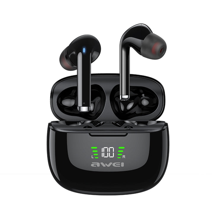 Auricular Bluetooth 5.2 ANC com redução activa de ruído sem fios awei TA8, TA8