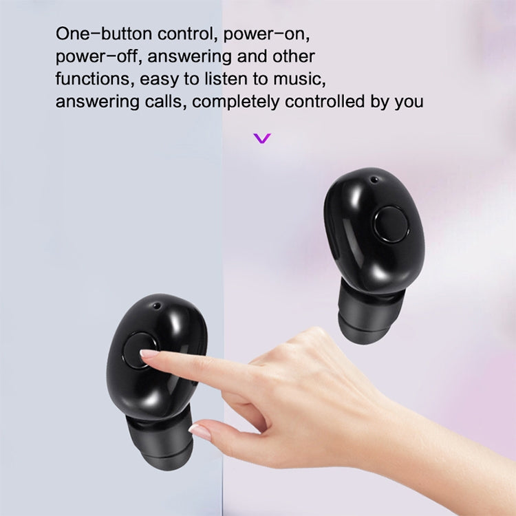 Auricular Bluetooth sem fios DT-4 IPX à prova de água Bluetooth 5.0 com caixa de carregamento magnética de 350mAh, suporte para chamadas, DT-4