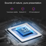 Auricular Bluetooth sem fios DT-4 IPX à prova de água Bluetooth 5.0 com caixa de carregamento magnética de 350mAh, suporte para chamadas, DT-4