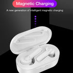 Auricular Bluetooth Sem Fios DT-5 IPX à Prova de Água Bluetooth 5.0 com Caixa de Carregamento Magnética, Suporta Função de Chamada e Power Bank, DT-5