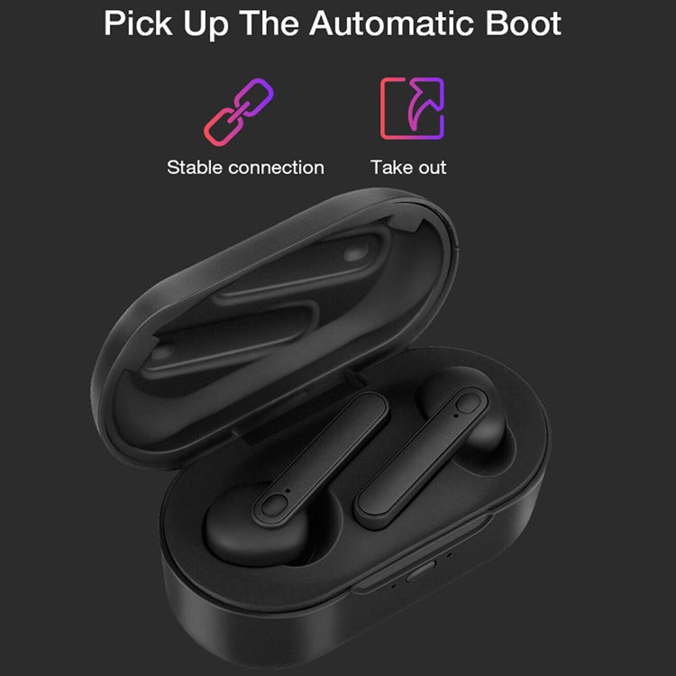 Auricular Bluetooth Sem Fios DT-5 IPX à Prova de Água Bluetooth 5.0 com Caixa de Carregamento Magnética, Suporta Função de Chamada e Power Bank, DT-5