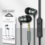 Yesido YH32 Auricular com Fio In-Ear 3.5mm, Comprimento: 1,2m, YH32