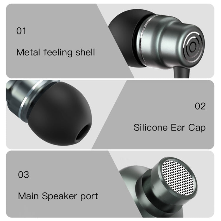Yesido YH32 Auricular com Fio In-Ear 3.5mm, Comprimento: 1,2m, YH32