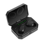 Auricular Bluetooth Sem Fios DT-14 com Dois Ouvidos, Suporta Toque, Carregamento Magnético Inteligente e Emparelhamento Automático ao Ligar