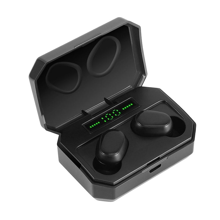 Auricular Bluetooth Sem Fios DT-14 com Dois Ouvidos, Suporta Toque, Carregamento Magnético Inteligente e Emparelhamento Automático ao Ligar