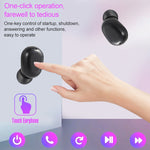 Auricular Bluetooth Sem Fios DT-14 com Dois Ouvidos, Suporta Toque, Carregamento Magnético Inteligente e Emparelhamento Automático ao Ligar