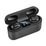Auricular Bluetooth Sem Fios Dt-18 com Dois Ouvidos, Caixa de Carregamento de 2000mAh, Toque e Carregamento Magnético Inteligente