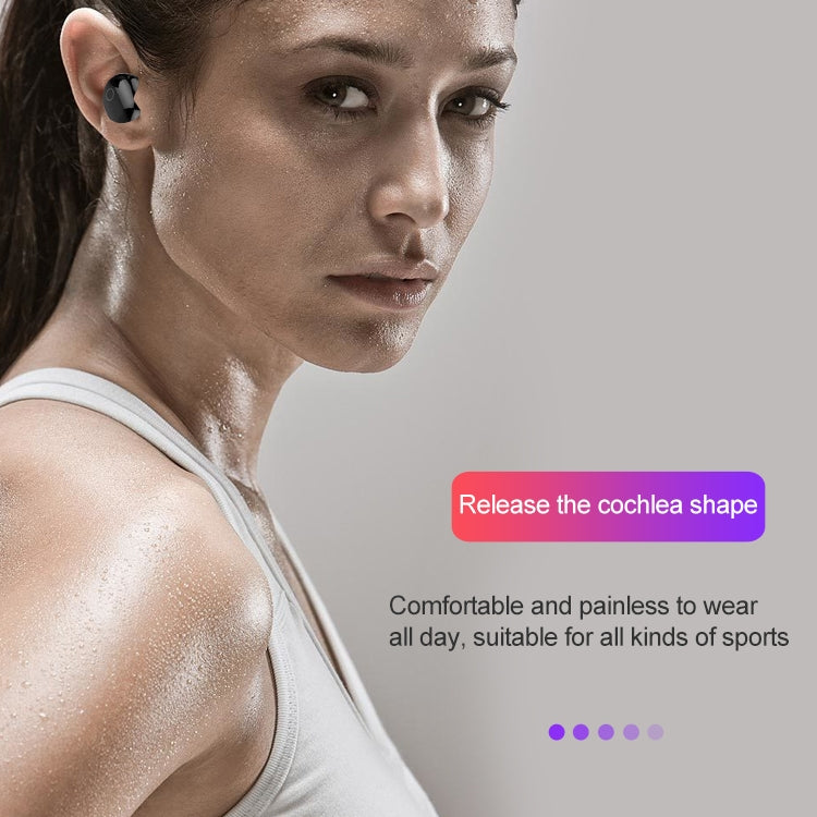 Auricular Bluetooth Sem Fios Dt-18 com Dois Ouvidos, Caixa de Carregamento de 2000mAh, Toque e Carregamento Magnético Inteligente
