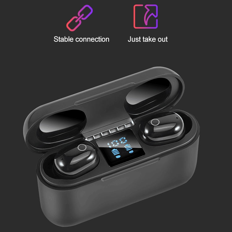 Auricular Bluetooth Sem Fios Dt-18 com Dois Ouvidos, Caixa de Carregamento de 2000mAh, Toque e Carregamento Magnético Inteligente