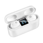 Auricular Bluetooth Sem Fios Dt-18 com Dois Ouvidos, Caixa de Carregamento de 2000mAh, Toque e Carregamento Magnético Inteligente