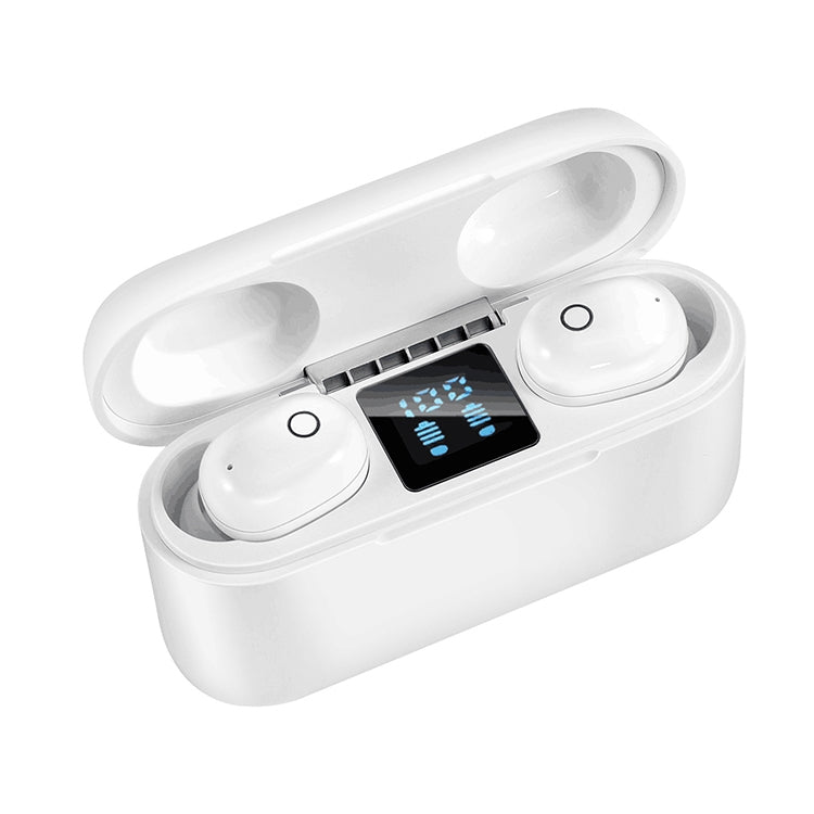 Auricular Bluetooth Sem Fios Dt-18 com Dois Ouvidos, Caixa de Carregamento de 2000mAh, Toque e Carregamento Magnético Inteligente