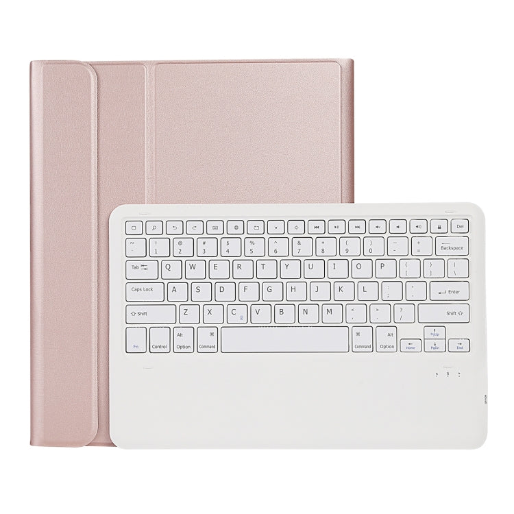 Teclado Bluetooth A12B 3.0 Ultra-fino Destacável Capa de Couro para Tablet para iPad Air 13 2024 / 2025 / Pro 12.9 polegadas 2022 / 2021 / 2020 / 2018, com Slot para Caneta e Suporte