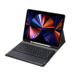 Teclado Bluetooth A12B 3.0 Ultra-fino Destacável Capa de Couro para Tablet para iPad Air 13 2024 / 2025 / Pro 12.9 polegadas 2022 / 2021 / 2020 / 2018, com Slot para Caneta e Suporte