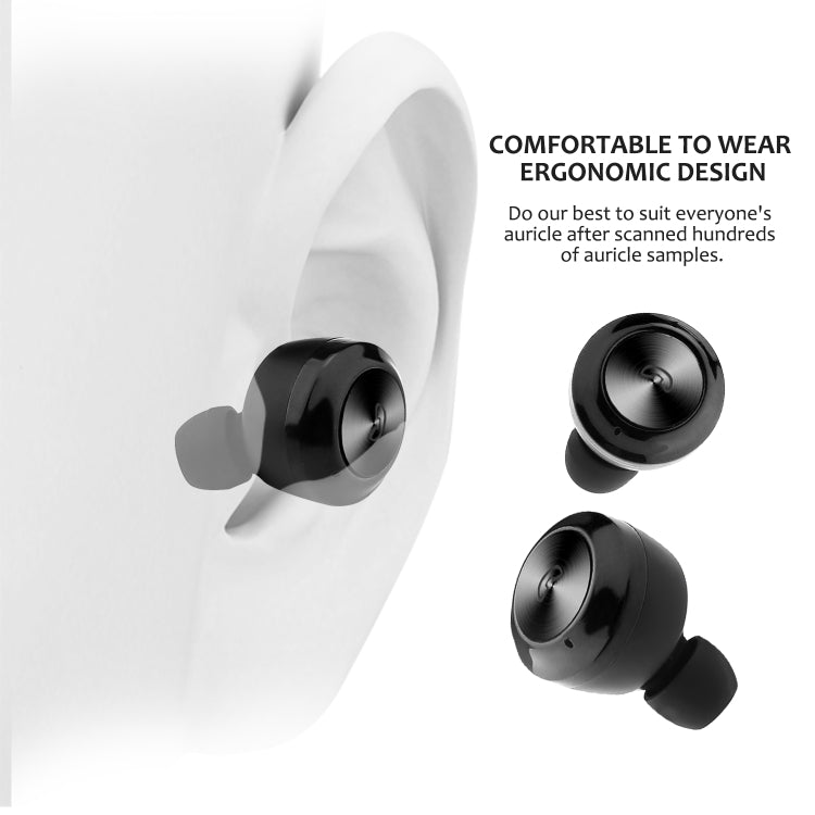 Auricular Bluetooth Sem Fios BTH-A6 Bluetooth 5.0 com Caixa de Carregamento Magnética, BTH-A6
