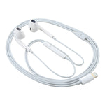 Auricular Com Fio com Interface 8 Pinos, Não Suporta Chamadas, Comprimento do Cabo: 1,2m, Suporta Música