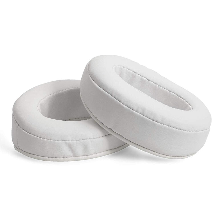 1 Par de Estojo Protetor Oval em Pele com Bisel para Auriculares Brainwavz HM5 / Philip SHP9500