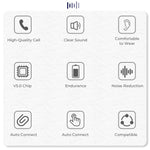 J18 Auscultadores Bluetooth 5.0 TWS Binaurais Sem Fios com Caixa de Carregamento, J18 (Verde), J18 (Ouro Rosa), J18 (Branco), J18 (Preto)