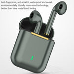 J18 Auscultadores Bluetooth 5.0 TWS Binaurais Sem Fios com Caixa de Carregamento, J18 (Verde), J18 (Ouro Rosa), J18 (Branco), J18 (Preto)