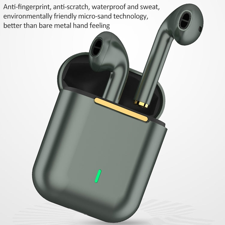 J18 Auscultadores Bluetooth 5.0 TWS Binaurais Sem Fios com Caixa de Carregamento, J18 (Verde), J18 (Ouro Rosa), J18 (Branco), J18 (Preto)