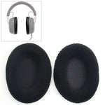 2 PCS Para Kingston KHX-HSCP / HyperX Cloud II Almofada de Auscultadores Capa de Espuma de Rede Preta de Flanela Substituição de Almofadas Auriculares, Para Kingston KHX-HSCP HyperX Cloud II (Flanela Preta)