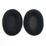2 PCS Para Kingston KHX-HSCP / HyperX Cloud II Almofada de Auscultadores Capa de Espuma de Rede Preta de Flanela Substituição de Almofadas Auriculares, Para Kingston KHX-HSCP HyperX Cloud II (Flanela Preta)