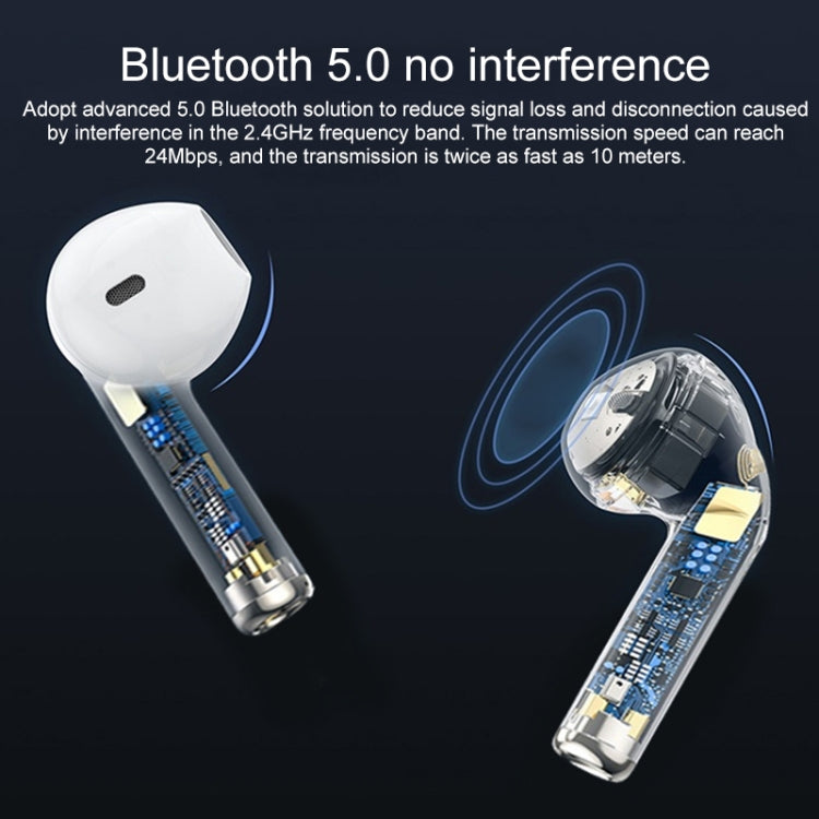 Pro 8 Auscultadores TWS Mini Sem Fios com Ecrã Digital Tátil Intra-auriculares