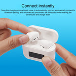 Pro 8 Auscultadores TWS Mini Sem Fios com Ecrã Digital Tátil Intra-auriculares