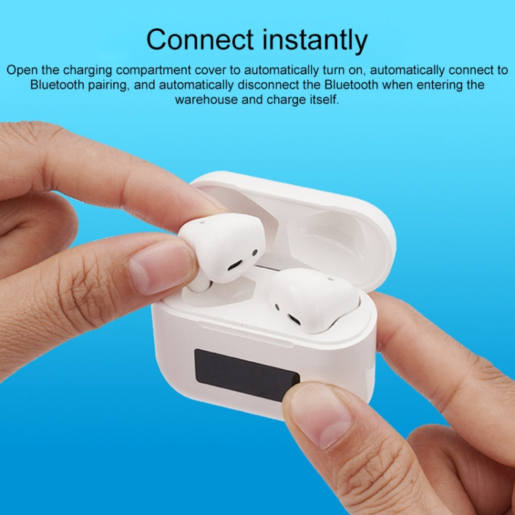 Pro 8 Auscultadores TWS Mini Sem Fios com Ecrã Digital Tátil Intra-auriculares