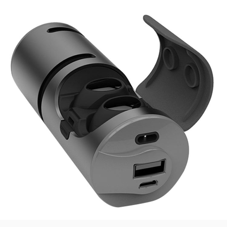 Auscultadores TWS Mini Impermeáveis 3 em 1 Bluetooth 4.2 Sem Fios + Áudio + Caixa de Carregamento