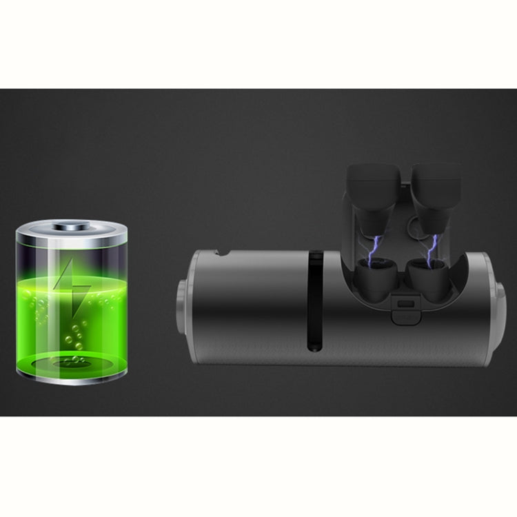 Auscultadores TWS Mini Impermeáveis 3 em 1 Bluetooth 4.2 Sem Fios + Áudio + Caixa de Carregamento