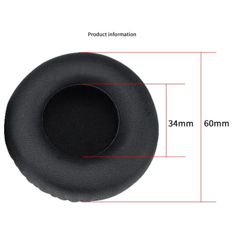 Para Auriculares JBL E30 Capa Protetora de Couro Imitado + Espuma Macia para Auriculares, Um Par, Para E30
