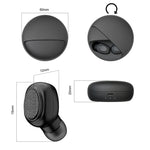 Auricular Estéreo Bluetooth Sem Fios TWS YH-03 V5.0 com Estojo de Carregamento, Suporta Assistente de Voz