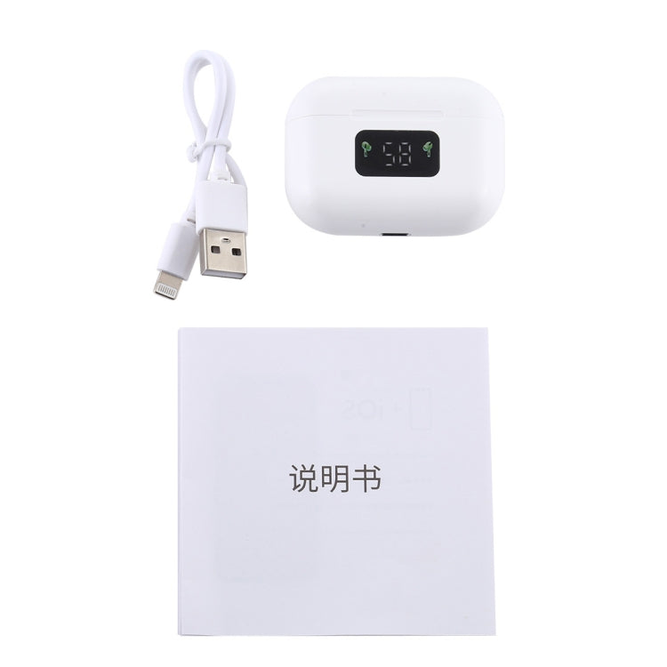 Auricular Bluetooth TWS i58 Bluetooth 5.0 com Toque para Sistema IOS, com Caixa de Carregamento com Atração Magnética e Ecrã Digital Inteligente, Suporta Siri