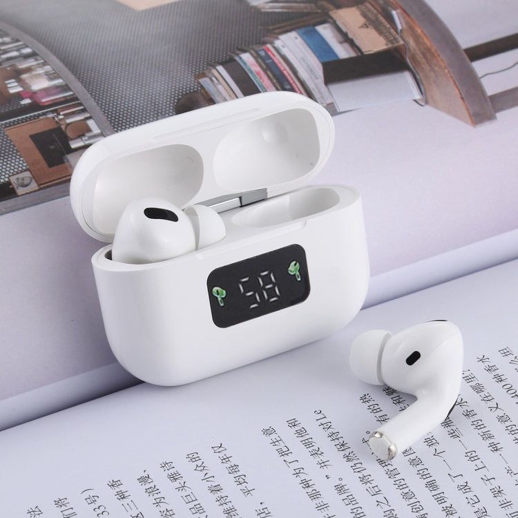 Auricular Bluetooth TWS i58 Bluetooth 5.0 com Toque para Sistema IOS, com Caixa de Carregamento com Atração Magnética e Ecrã Digital Inteligente, Suporta Siri