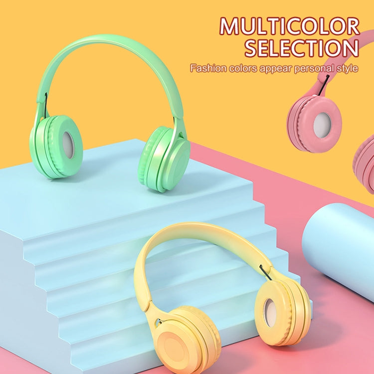 Auricular Bluetooth Y08 Qualidade de Som Hifi Macaron, Suporta Chamadas, Cartão TF e AUX 3,5mm