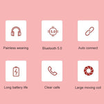 Auricular Bluetooth Y08 Qualidade de Som Hifi Macaron, Suporta Chamadas, Cartão TF e AUX 3,5mm