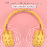 Auricular Bluetooth Y08 Qualidade de Som Hifi Macaron, Suporta Chamadas, Cartão TF e AUX 3,5mm