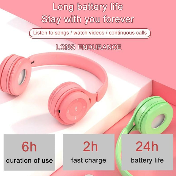 Auricular Bluetooth Y08 Qualidade de Som Hifi Macaron, Suporta Chamadas, Cartão TF e AUX 3,5mm